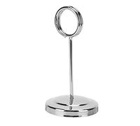 Socobeta Porte-numéro de Table en Acier Inoxydable, Pince/Support élégant et Durable pour Photos, Hôtel, Restaurant, événements de Mariage (Argent)