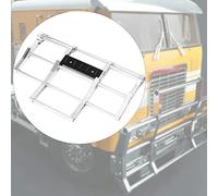 Socobeta RC Car Brokers, RC Front Bumper Remplacement Facile à Assembler Aluminium Alliage Corrosion Résistant Fine Traitement pour King Hauler Horbe Globe Liner 1/14 Cars (N10210S Silver)