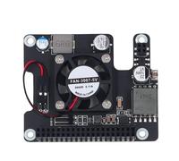 Socobeta Remplacement de la Carte D'extension PoE avec Refroidissement Actif pour Carte Mère RDK X5, Interface GPIO 40 Broches 56,5 X 70 Mm
