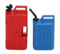 Socobeta Réservoir de Carburant de Simulation RC, Tambour D' Décoratif Réaliste, Accessoire Léger et Pratique pour Chenilles SCX10 RC (Rouge + Bleu)