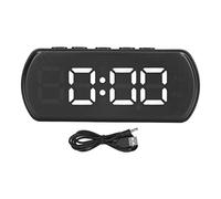 Socobeta Réveils Numériques, Petite Horloge de Bureau électronique avec Affichage LED, Fonction Snooze de Température 12 Heures sur 24 Heures pour Bureau et Chambre à Coucher (12 * 7 * 4)