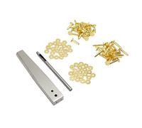 Socobeta Rivets en Cuivre avec Setters, Kit de Rivets en Cuir, Installation Facile, pour L'artisanat Fait à la Main, Fabrication de Sacs en Cuir Polyvalents (en plastique, en cuivre, en acier