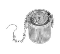 Socobeta Sac D'assaisonnement en Acier Inoxydable, Infuseur de Filtre D'assaisonnement avec Maille Fine et Chaîne Suspendue pour la Cuisson du thé à la Soupe au Restaurant à Domicile (0.solution)