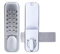 Socobeta Serrure de Porte D'entrée Codée sans vec Boulons de Fixation Robustes, Serrure à Combinaison Mécanique Antivol pour Bureau Commercial, de sécurité de Contrôle D'accès