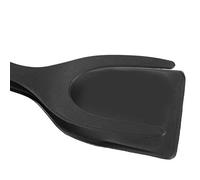 Socobeta Spatule en Silicone Antiadhésif 2 en 1 pour la Cuisine - Outil de Cuisson Ergonomique pour Retourner les œufs, les Crêpes - BPA - Noir - Comprend 1 Spatule de Cuisine - Pratique pour un Usage