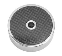Socobeta Stabilisateur de Poids Record Argent Noir pour Une stabilité Améliorée et des Performances Améliorées dans Les Lecteurs de Disques Vinyle, Acier Inoxydable 304 et Fibre de Carbone,