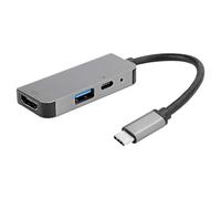 Socobeta Station d'accueil à Longue durée de Vie Bonne Performance Hub de Type C vers HDMI Haute qualité 3 en 1 exécution Fine pour Ordinateur