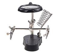 Socobeta Station de Soudage Loupe avec Lumière LED, Pince/support Réglable, Convient pour la Soudure électronique, le Modelage, la Broderie, les Antiquités, les Ombres de Couleur, sans Danger pour