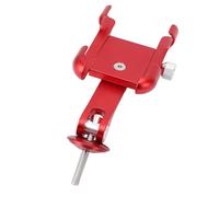 Socobeta Support de Téléphone de Vélo Réglable, Support en Alliage D'aluminium Résistant aux Chocs pour la Navigation, la Photographie et Le Cyclisme (Rouge)