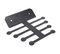 Socobeta Support Mural pour Bande D'entraînement, Conception Anti-Chute, Forme D'os de Poisson Exquise, Rangement Polyvalent pour Accessoires de Gymnastique