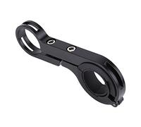 Socobeta Supports de Guidon Double Pratique, pour Vos Feux de Vélo (Noir)