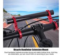 Socobeta Supports de Guidon Double Pratique, pour Vos Feux de Vélo (Rouge)