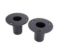 Socobeta Supports de Haut-parleurs en Métal, 2 Pièces, Adaptateur de Support Robuste pour Utilisation Professionnelle PA DJ 102x102x80mm