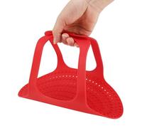 Socobeta Tacchino Levage, Vote Polyvalent pour les Aliments Empêchez le Tapis de Cuisson du Bocal Résistant au Barbecue (Rouge)