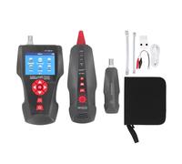 Socobeta Testeur de Câble Réseau, Détecteur de Ligne, Traceur de Câble avec Connecteurs RJ45 RJ11 BNC pour Test POE, Détection de Court-circuit (EU)