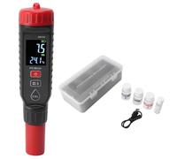 Socobeta Testeur de PH Numérique, Testeur de qualité de l'eau avec Compensation de Température pour Aquarium, Réservoir de Poissons, Eaux Usées Industrielles