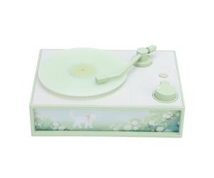 Socobeta Tourne-Disque Rétro Bluetooth Vintage avec Lumière Ambiante et Fonction D'aromathérapie pour la Décoration Intérieure (Vert)