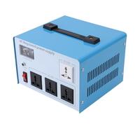 Socobeta Transformateur de Tension 1500W, Régulateur Linéaire pour Usage Domestique ou au Bureau, Construction ABS Durable, 3 Prises (Prise UE 160-250 V)