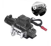 Socobeta Treuil Automatique RC, Accessoire de Télécommande en Métal Durable pour 1/10 SCX10 D90 Rouge 1 unité (Noire)