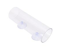 Socobeta Tunnel Transparent pour Poisson Betta, Installation Sécurisée, Tube de Repos pour Réservoir Betta, Accessoires pour Un Confortable (L)