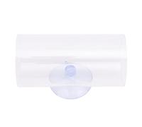 Socobeta Tunnel Transparent pour Poisson Betta, Installation Sécurisée, Tube de Repos pour Réservoir Betta, Accessoires pour Un Confortable (S)