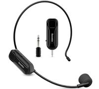 socodox Microphone Casque sans Fil, Microphone UHF 80 m | Batterie de 12H, Col de Cygne Robuste, Son Clair 24bit/192kHz, Plug & Play pour Enseignement, Fitness,Église et Présentations