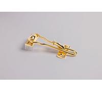 SOCONA - CLASSIC a Recouvrement Doré - Entrebâilleur de porte avec cale de 17 mm - Ref. OR2