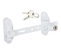 Socona Entrebâilleur pour fenêtres L6C – à clefs – Blanc