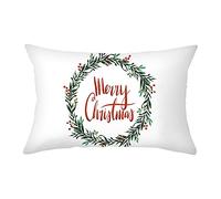 Socoz Housses de coussin de canapé, taies d'oreiller en cuir de pêche 30 x 50 cm Joyeux Noël taies d'oreiller décoratives