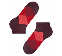 Burlington Chaussettes basses Homme Clyde M SN coton motif fantaisie Rouge (Claret 8375) 40-46