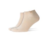 Burlington Chaussettes basses Homme Everyday Sneaker en coton unies lot de 2 Beige Sand Stone 40-46
