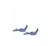 Burlington Everyday Multipack M In coton unies 2 paires, Chaussettes invisibles Homme, Bleu Light Denim 6660, 45-46