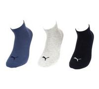 Puma - Quarter Plain 3P, Chaussettes de Sport - Mixte Adulte, Lot de 3, Multicolore, 35-38