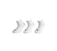 PUMA Mixte enfant Quarter Plain Chaussettes , Blanc, 31-34