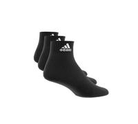 adidas Mixte enfant Thin and Light Ankle Socks 3 Pairs, Black/White, 6-7 Years