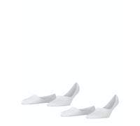 Burlington Chaussettes invisibles Femme Everyday Multipack W In coton unies lot de 2 Blanc 37-38
