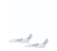 Burlington Chaussettes invisibles femme Everyday Multipack W en coton, lot de 2, Blanc, 39-40