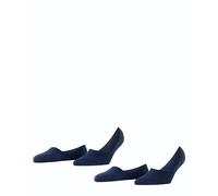 Burlington Chaussettes invisibles Everyday Multipack W coton, lot 2 paires, Femme, Bleu marine 37-38