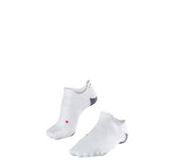 Falke Chaussettes de running RU5 Race Invisible, respirantes anti-ampoule, Femme 39-40 Blanc/Gris