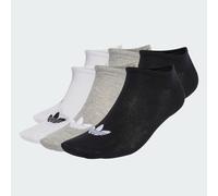 Socquettes fines (6 paires) White / Medium Grey Heather / Black 37-39
