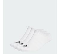 adidas Mixte enfant Thin and Light No-Show Socks 3 Pairs, White/Black, 5-6 Years