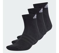 adidas Mixte Cushioned Sportswear Ankle Socks 3 Pairs, Black / White, 10.5-12.5