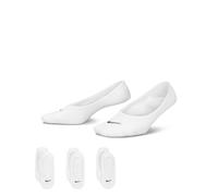 Socquettes Ouvertes De Training Nike Everyday Lightweight Pour Femme (3 Paires) - Blanc - 34-38