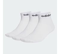 Adidas Socquettes Linéaires Pack de 3 Blanc Taille 40/42 Unisexe