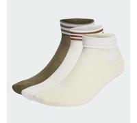 Socquettes Trefoil (lot de 3paires) Wonder White / Olive Strata / Cloud White 35-38