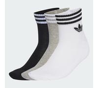 Socquettes3 bandes (lot de 3paires) White / Medium Grey Heather / Black 34-36
