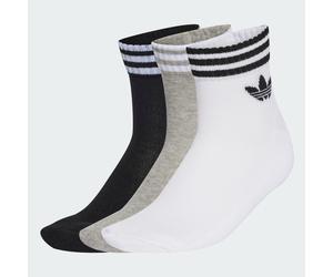 Socquettes3 bandes (lot de 3paires) White / Medium Grey Heather / Black 43-45