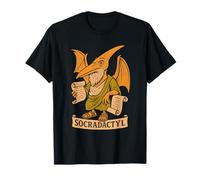Socradactyle Funny Philosophy Ptérodactyle Socrate Pun T-Shirt