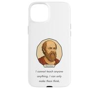 Socrate a Dit « I Cannot Teach I Can Only Make Them Think» Coque pour iPhone 15 Plus