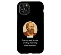 Socrate a Dit « Je ne Peux Pas enseigner Seulement Faire Penser aux Gens » (Sombre) Coque pour iPhone 11 Pro